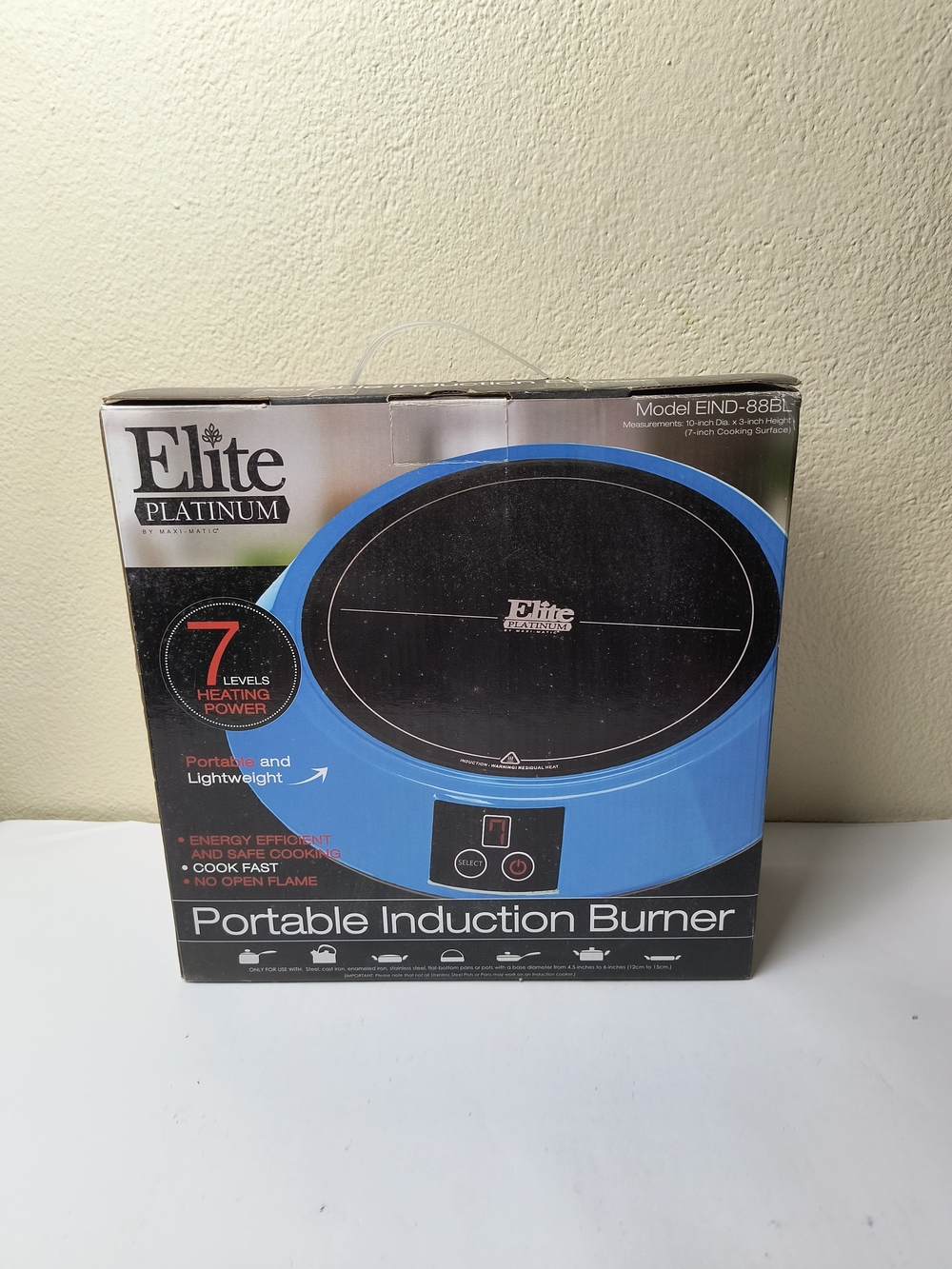Blue Portable Induction Burner - Compact Countertop Cooktop - TESTED